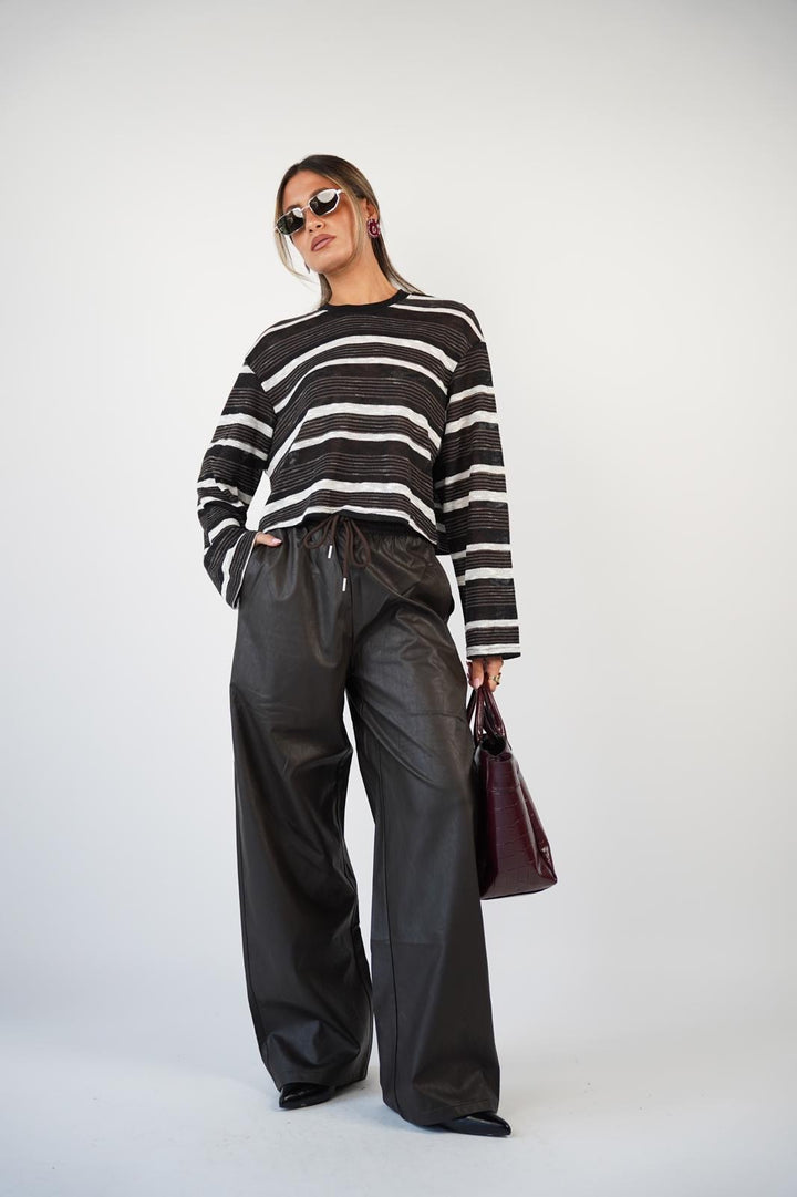 מכנס עור שיין