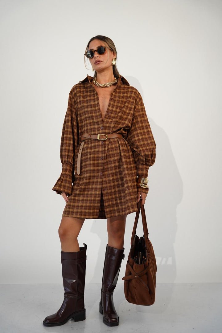 שמלת משבצות מילי