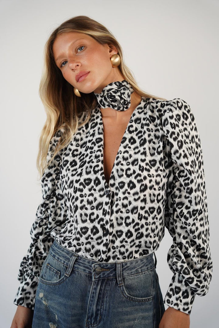 חולצה מנומרת לואי