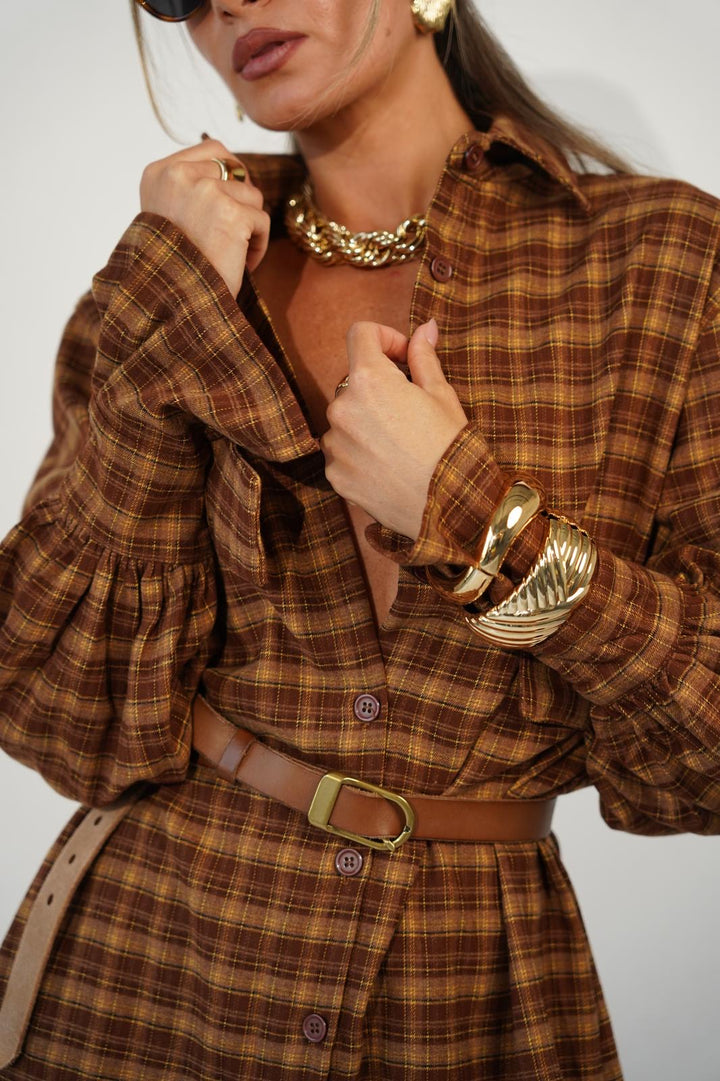 שמלת משבצות מילי